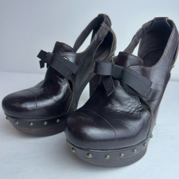 ♦️ MOVING SALE FINAL PRICE UGG Australia Celestina High Heel 90s Platform Clogs - Picture 4 of 12